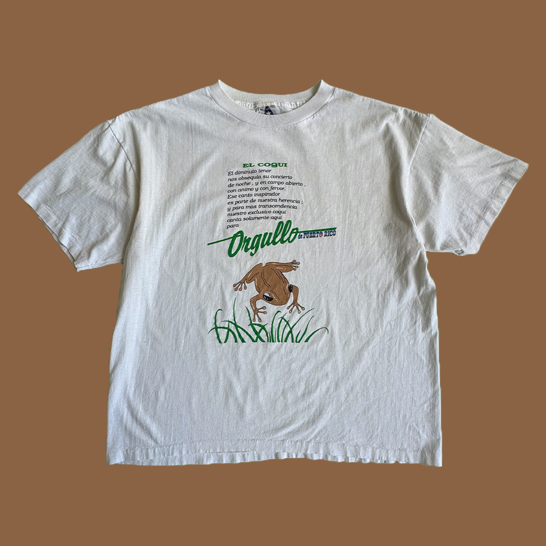 Vintage Coquí Puerto Rico Tee / Orgullo Boricua