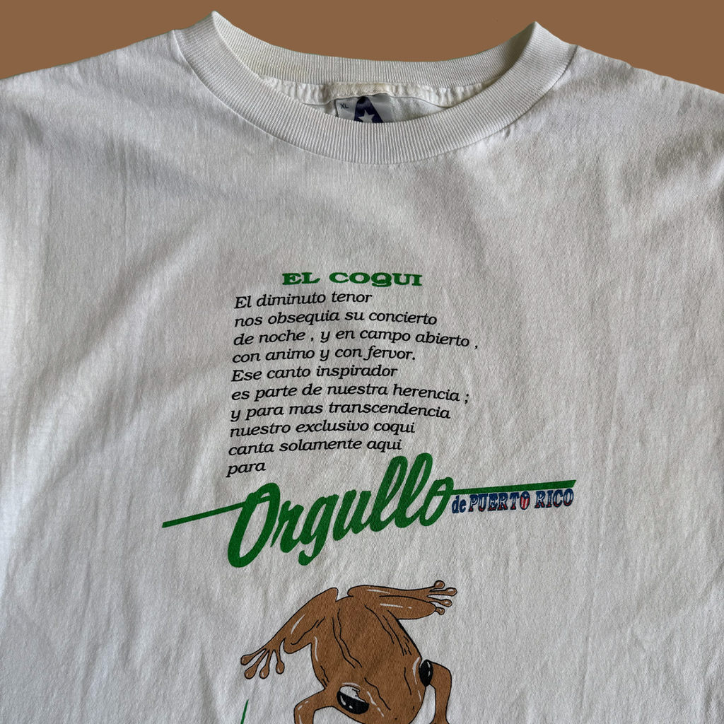 Vintage Coquí Puerto Rico Tee / Orgullo Boricua
