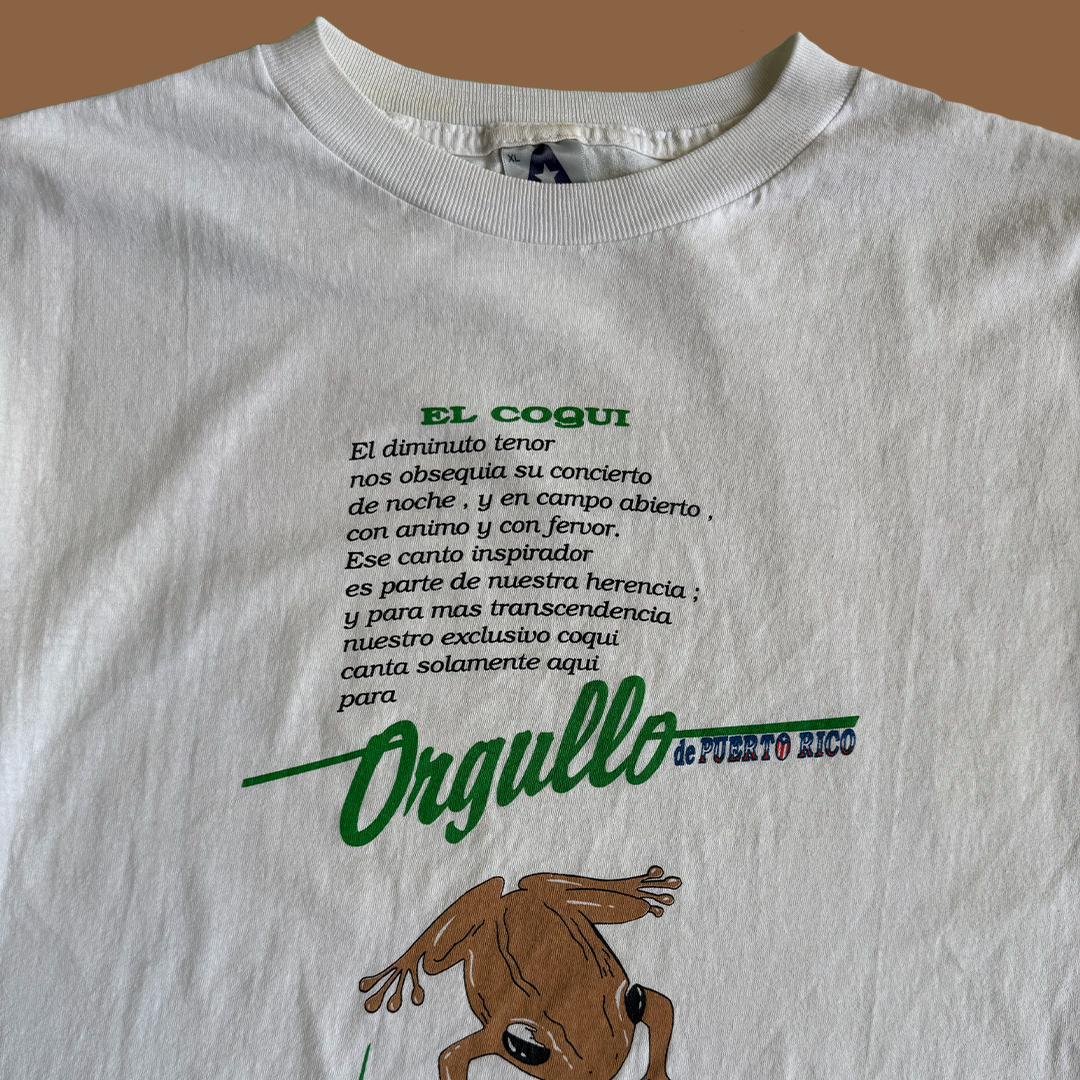 Vintage Coquí Puerto Rico Tee / Orgullo Boricua